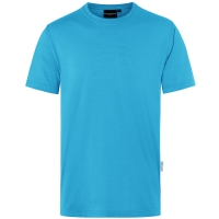 Men's Workwear T-Shirt Casual-Flair, from Sustainable Material , 51% GRS Certified Recycled Polyester / 46% Conventional Cotton / 3% Conventional Elastane - Pacific blue
