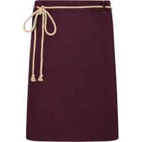 Waist Apron New-Nature , from sustainable material , 65% GRS Certified Recycled Polyester / 35% Conventional Cotton - Aubergine