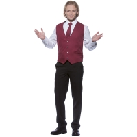 Men's Waistcoat Kai - Bordeaux