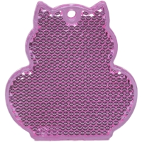 Reflector, cat - Lime pink
