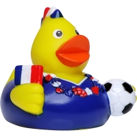 Squeaky duck soccer fan - Blue