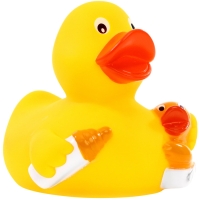 Squeaky duck baby bottle - Multicoloured