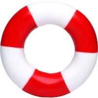 Swim ring for standing ducks - White/red