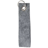 Polyester felt loop - Light grey mottled