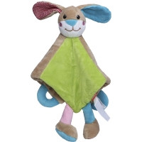 Cuddly blanket rabbit - Multicoloured