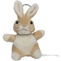 Plush rabbit with keychain - Cream
