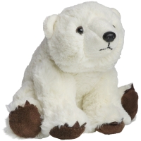 Plush polar bear Lia - White