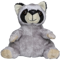 Plush raccoon Kuddel - Gray