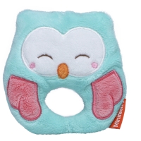 Owl with a rattle - Turquoise