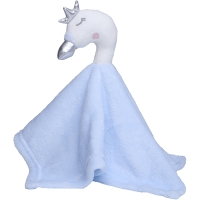 Cuddly blankets swan's head - Pastel blue