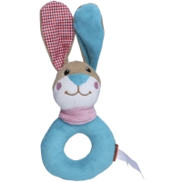 Grab toy rabbit, round with rattle - Multicoloured