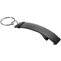 Key Ring with Bottle Opener - Black