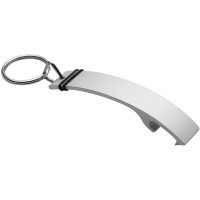 Key Ring with Bottle Opener - Silver