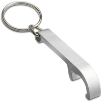 Key Ring with Bottle Opener - Silver