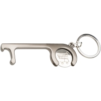 Key Ring - Matt silver finish