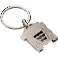 Key Ring - Matt silver finish