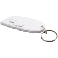 Mini Cutter with Key Ring - White