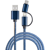 3-in-1 Charging Cable - Blue