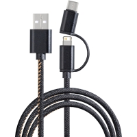 3-in-1 Charging Cable - Black