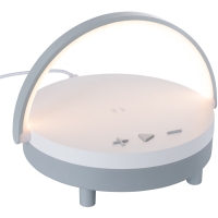 Wireless Speaker incl 15 Watt Wireless Charger with Light - White