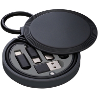 6-in-1 Charging Cable - Black/dark grey