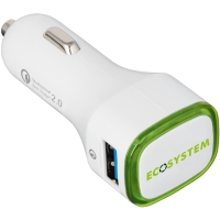 USB car charger Quick Charge 2.0® - Light green