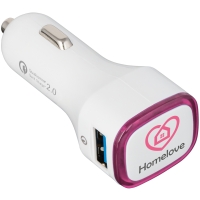 USB car charger Quick Charge 2.0® - Magenta