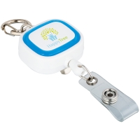 Retractable ID holder - Light blue