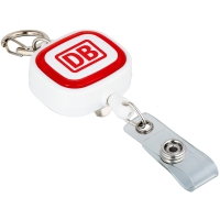 Retractable ID holder - Red