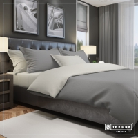 Bed Set Classic Single beds - Dark Grey / Light Grey