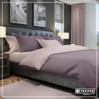 Bed Set Classic Single beds - Plum / Mauve