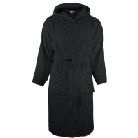 Bathrobe Hooded - Black