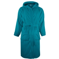 Bathrobe Hooded - Turquoise