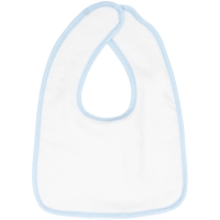 Baby bib - White/light blue