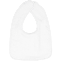 Baby bib - White/white