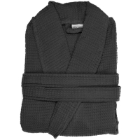 Waffle Bathrobe - Anthracite