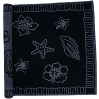 Beach Towel Hawaii - Black/Anthracite