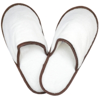 Slippers - White/Taupe