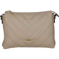 BARBARA COZY  Crossbody Bag Trio - Satin nude