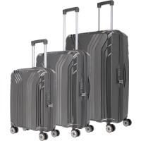 ELVAA  3 pcs. trolley set - Black