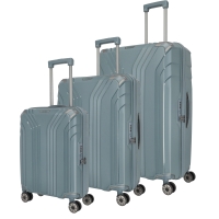 ELVAA  3 pcs. trolley set - Bluegrey
