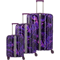 LASCANA EDITION  3-piece case set - Purple swirl