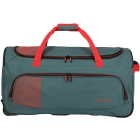 Basics  wheeled travel bag - Green/orange