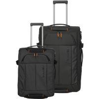 BRIIZE  2-piece roller travelling bag set - Black
