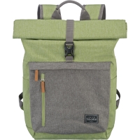 Basics  Rollup backpack - Green/grey